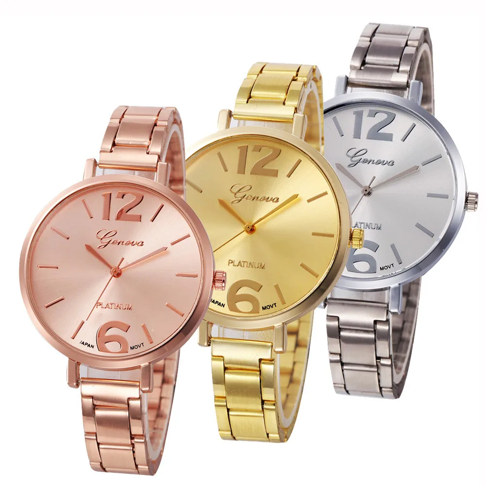 

Vogue Women Crystal Stainless Steel Analog Quartz Wrist Watch Relogio Feminino Women Watches Ladie Watch Bayan Kol Saati Relog