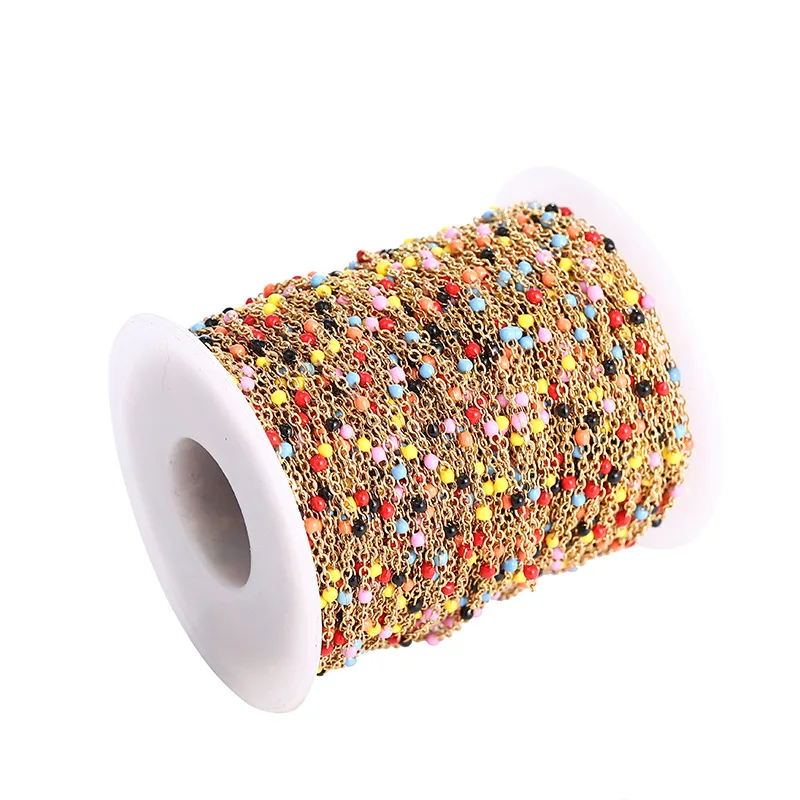 2 м из нержавеющей стали эмаль синий/черный/белый/красный/розовый звено Кабельные