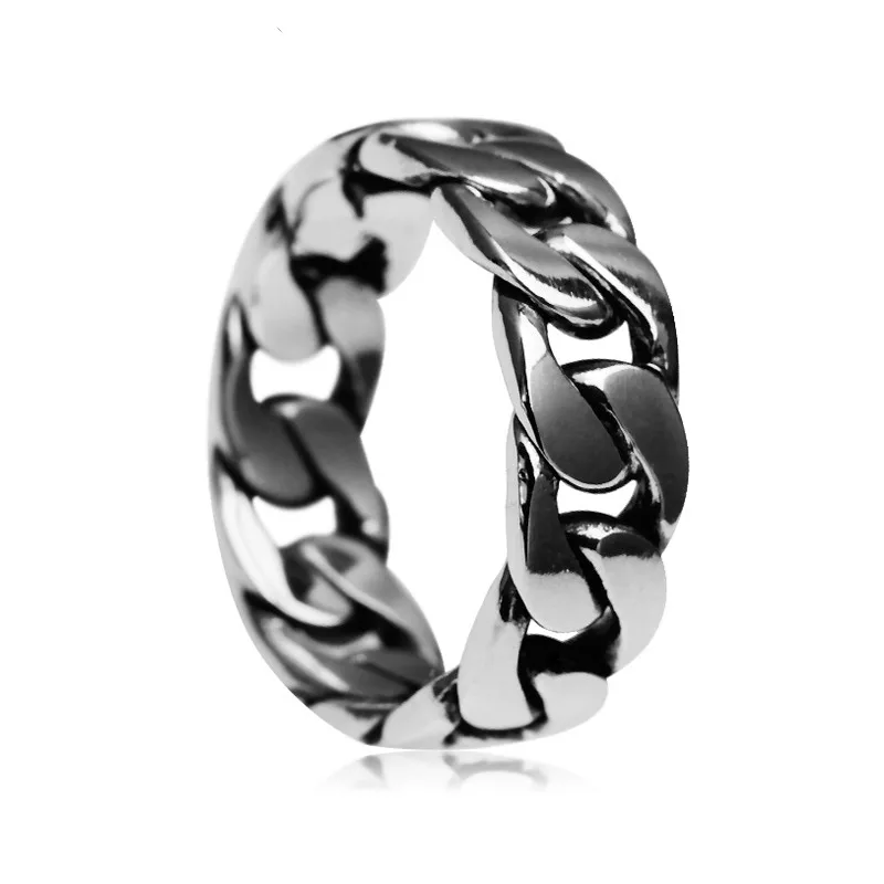 Кольцо из нержавеющей стали 316L для мужчин и женщин кольцо на палец в стиле панк с