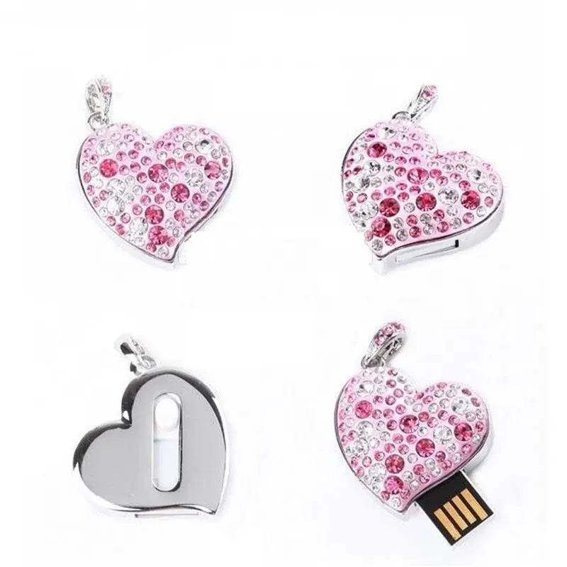 Флешка 16 ГБ usb 2,0 usb флешка 128 ГБ 8 ГБ 4 ГБ Флешка 32 ГБ ювелирные изделия из металла usb флешка 64 ГБ печать имя влюбленных