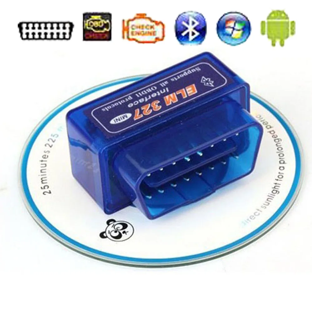 Аппаратное обеспечение V1.5 чип ELM327 Bluetooth автомобильный считыватель кодов Super MINI ELM