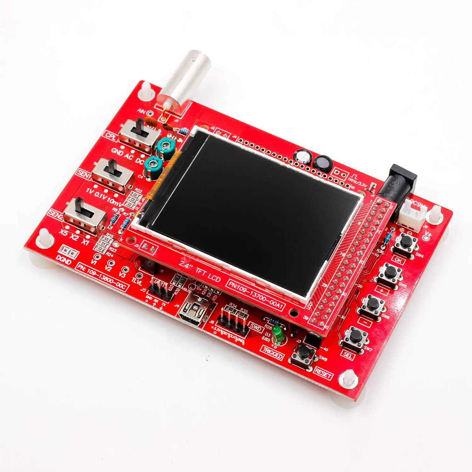 Полный Собранный DSO138 2," TFT карманный цифровой осциллограф комплект diy части ручной+ старая версия крышка оболочки