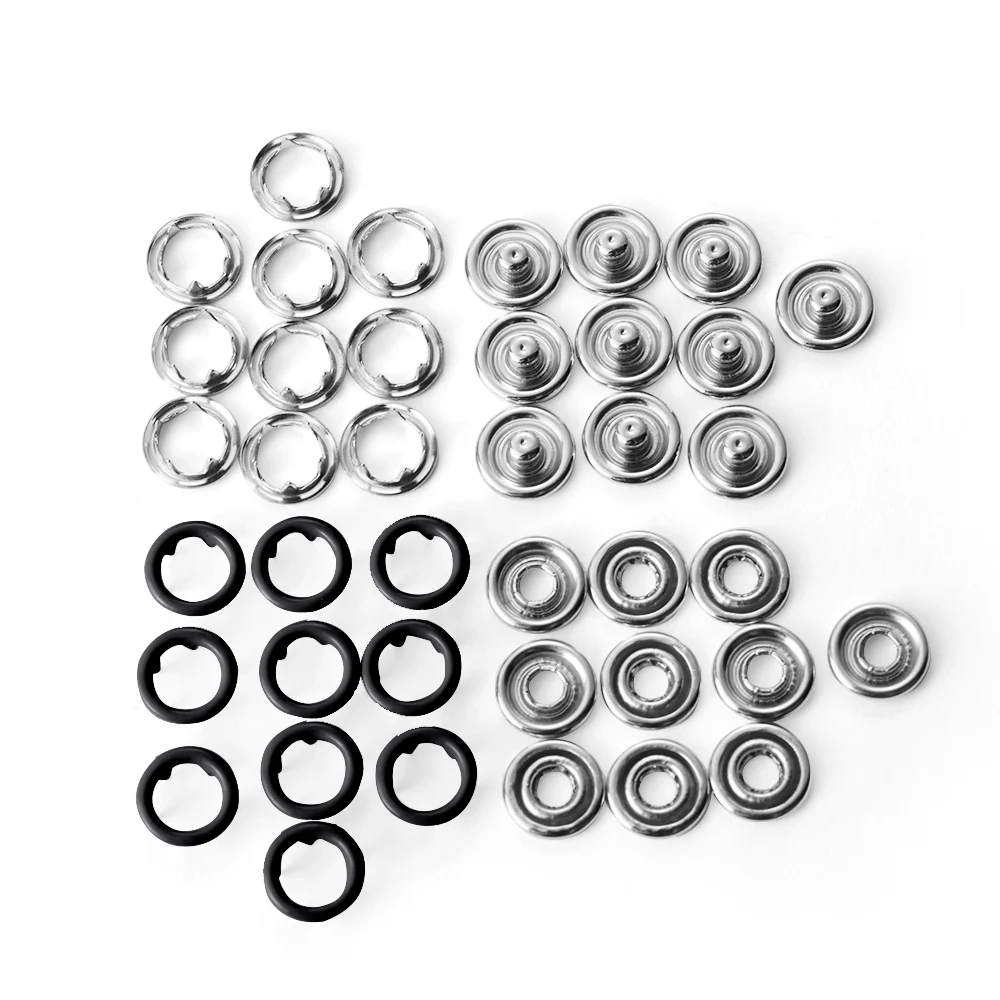 10 компл. (40 шт) круглая металлическая звезда Кнопка защелкивающаяся