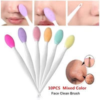 1510pcs double sided silicone nose brush wash face brush multi dimensional clean btools clean brush to black head brush