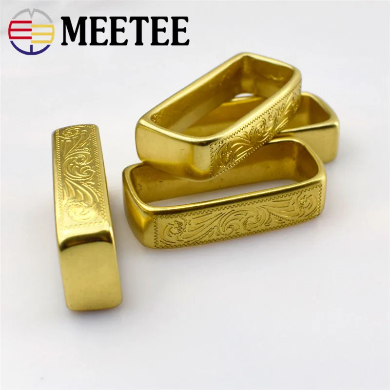 Медный ремень Meetee с узором из чистой меди 2/4 шт. 41 мм металлический пряжкой медный