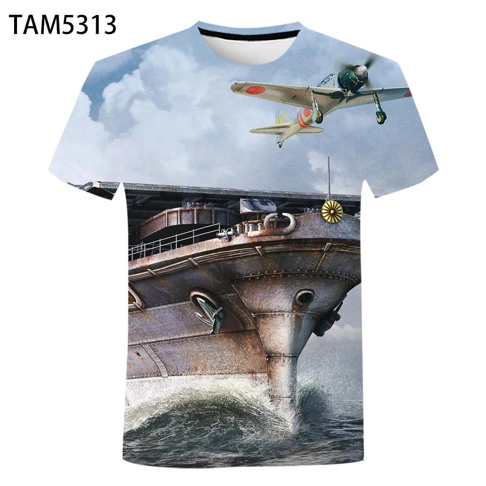 Новинка 2021 Повседневная футболка с 3D принтом фильма Битва за Midway для мужчин и