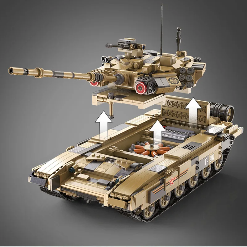 

1773 Pcs Bricks Cada Remote Control Military Tank Technic Car Model Building Blocks Boy Birthday Present Kids Gifts RC Toys