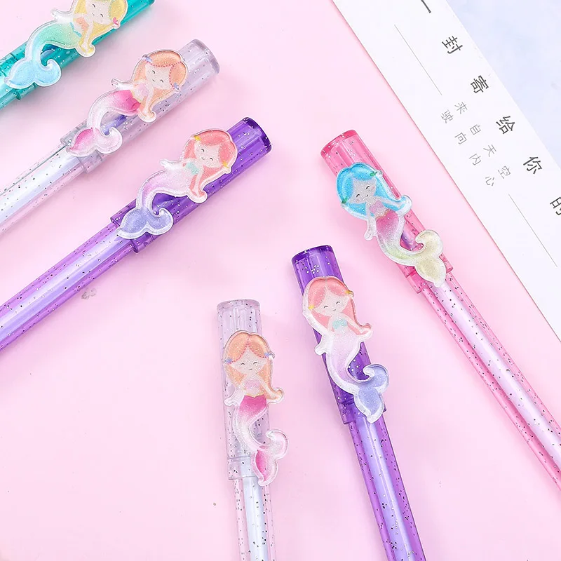 1 шт. милая стираемая гелевая ручка с изображением русалки новинка волшебная