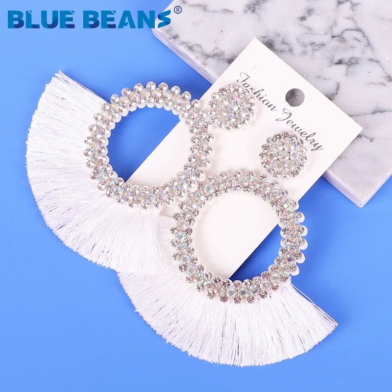 A7 Серьги с кисточками женские серьги в стиле панк Модные ювелирные изделия Висячие кристаллическая звезда серьги для девочек Висячие болтающиеся длинные нож для паззлов Роскошные ручной работы - Окраска металла: A7