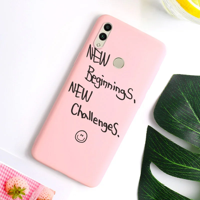 Cute fish cat color phone case For Huawei Honor 8C 10i P SMART plus 2019 8X 8A 8S Y5 Y7 pro Y6 prime pink soft TPU cover |