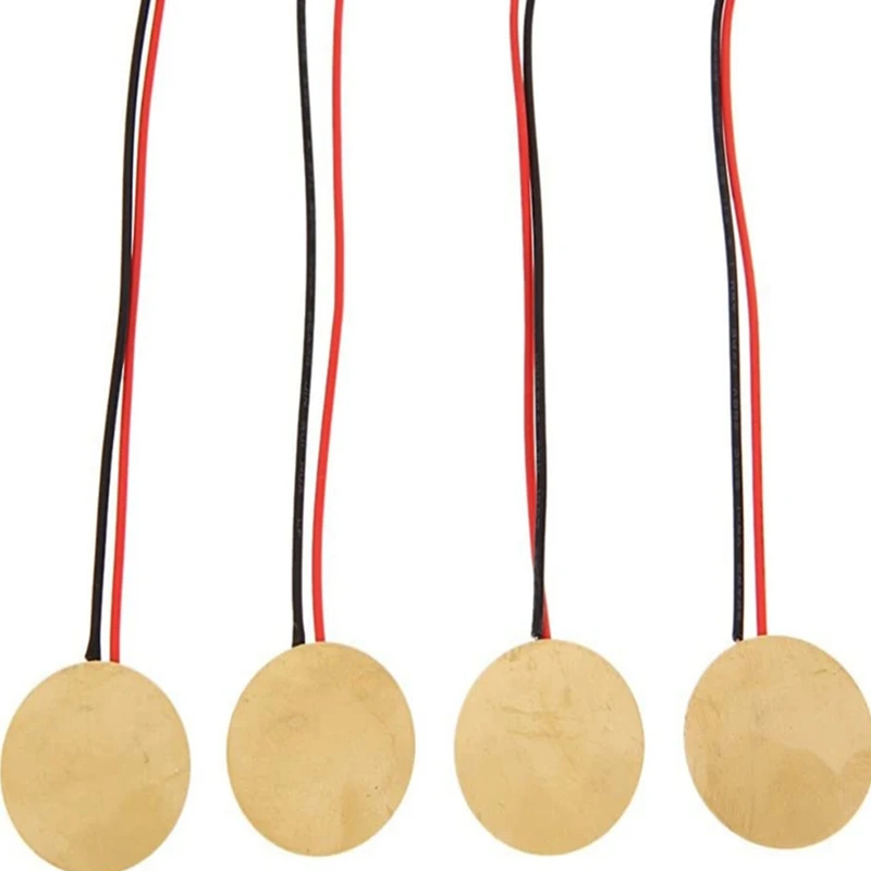 

12Pcs Piezo Pickup Transducer Prewired - 27mm Contact Microphone Trigger - Discs Elements for Acoustic Instrument
