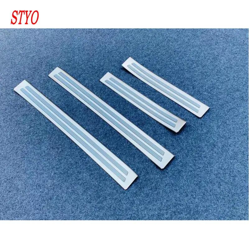 

STYO Stainless Steel car Door Scuff Sill Plates Cover Trim for Mazda 3 2020