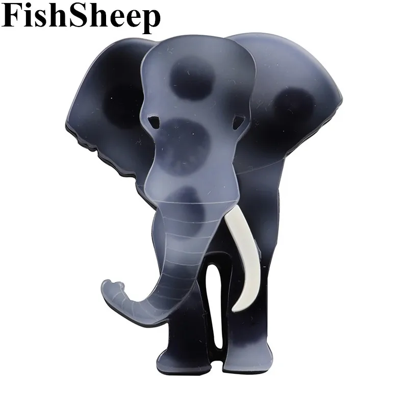 FishSheep модная акриловая большая брошь в виде слона прекрасное животное тайский