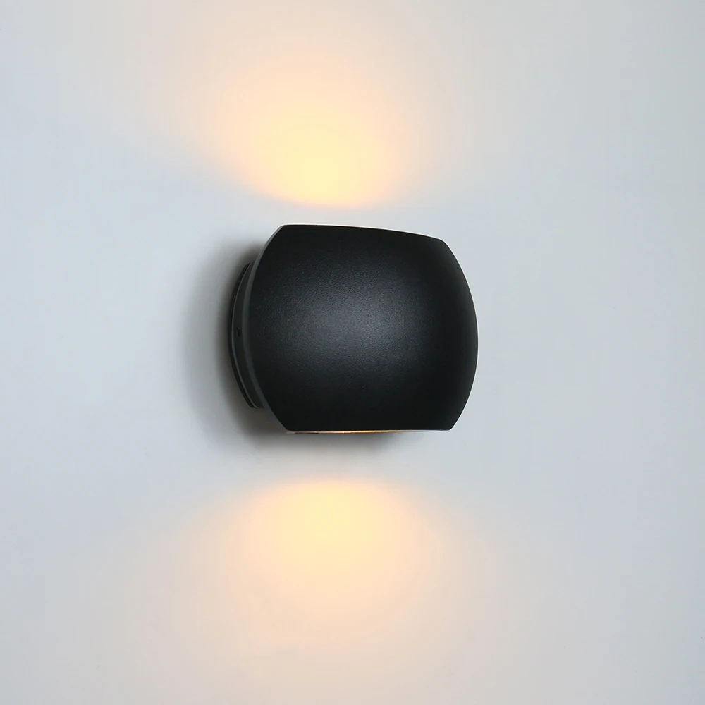 Черные современные настенные светильники для помещений и улицы IP65 6 вт/10 вт