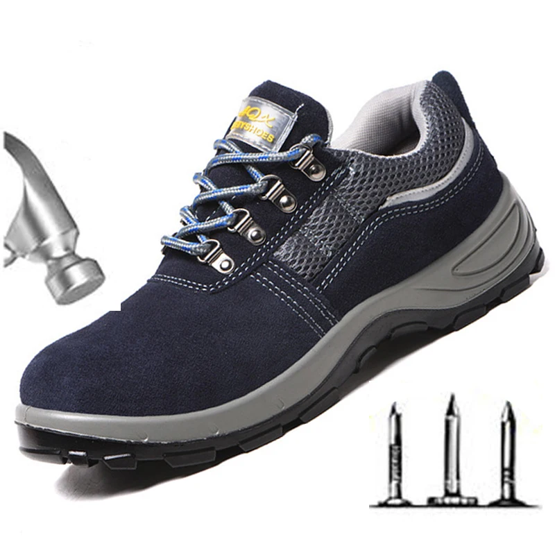 Защитные мужские ботинки со стальным носком водонепроницаемая рабочая обувь