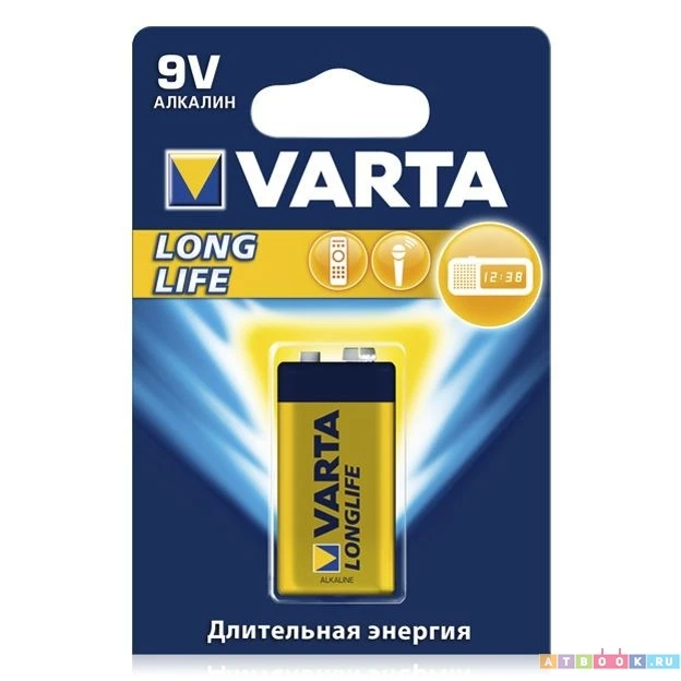 Varta VARTA 6LR61/1BL Батарейка VARTA6LR61/1BL|Батарейки| |