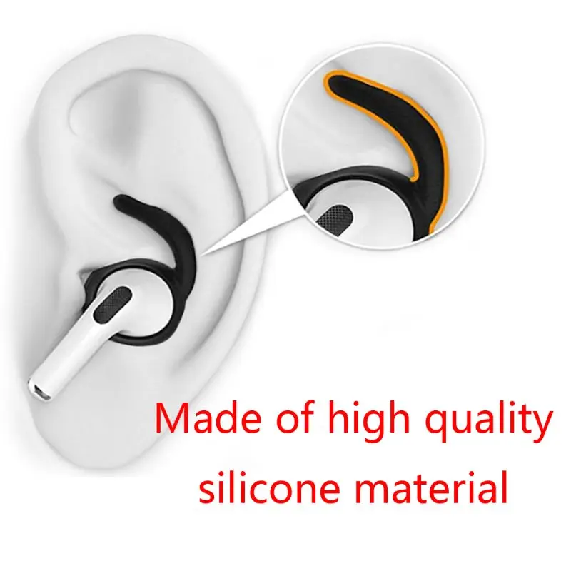 Мягкие силиконовые наушники-вкладыши с крышкой ушной крючок крыльями для Airpods Pro