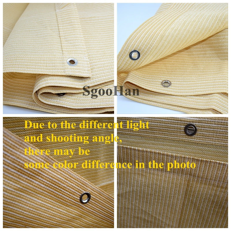 Высококачественная бежевая солнцезащитная сетка из HDPE с защитой от УФ-излучения