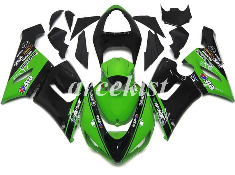 Комплект обтекателей для мотоцикла 4 подарка полный комплект Kawasaki Ninja ZX-6R 2005 2006 05 06