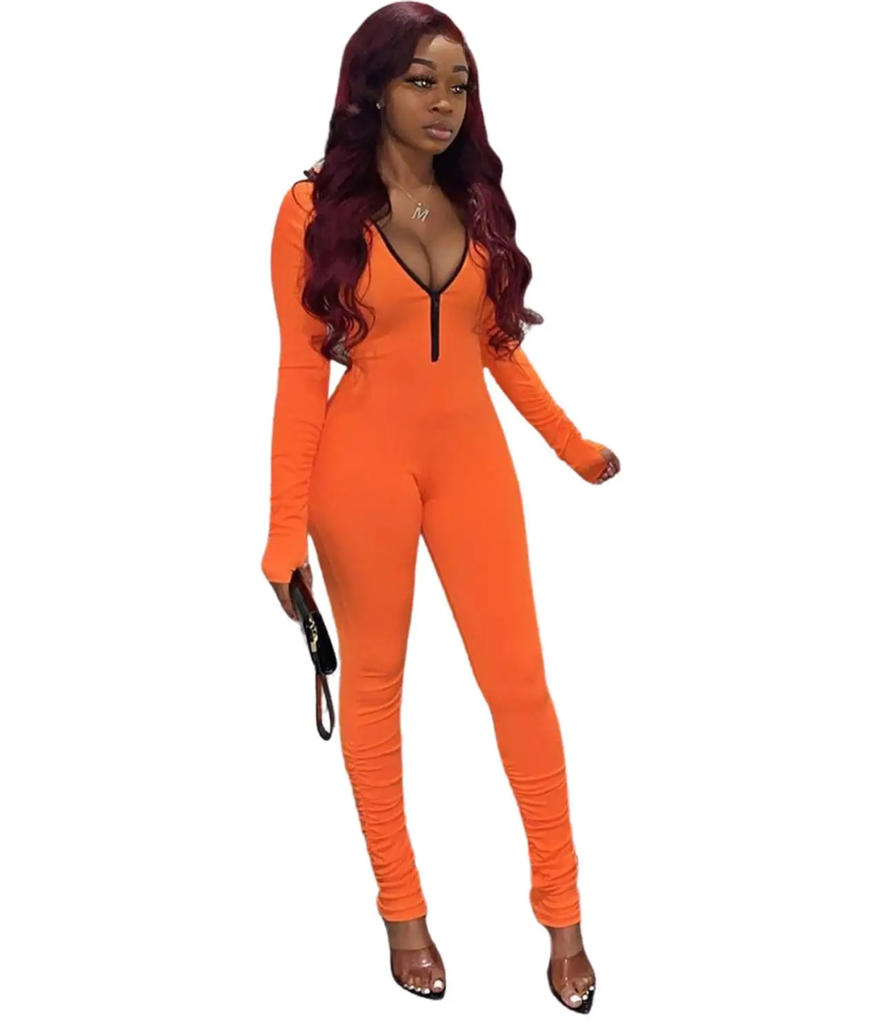 Леггинсы цельный комбинезон спортивные костюмы женские комбинезоны осень 2020