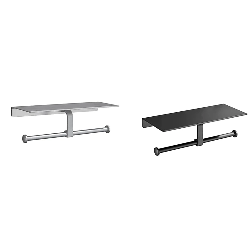 

Практичный держатель для туалетной бумаги с полкой, держатель для туалетной бумаги для ванной комнаты, настенный держатель для салфеток дл...