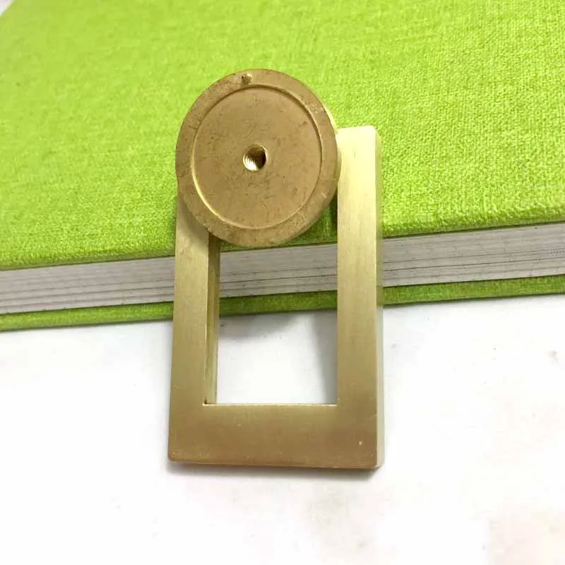 COTOM 1 шт. Квадратные золотые латунные ручки для шкафа и ящика кухонные двери