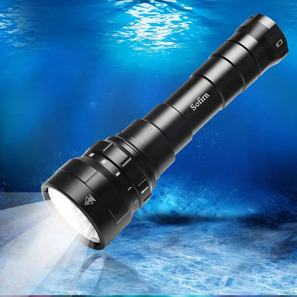 Sofirn Новый DF60 езды на велосипеде 6 CREE XP L2 6000lm Дайвинг светодиодный вспышка