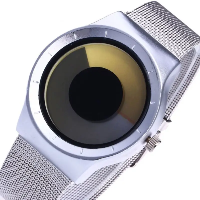 

Creative Swirl Pointerless Watch Luminous Simple Unisex Student Waterproof Personality Fashion Trend Watch 23GE