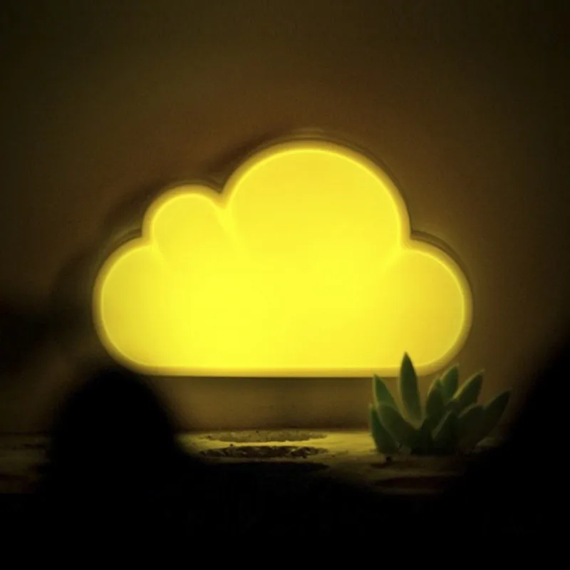 

NEW EU Plug Baby Sleeping Light Sensor Control Mini Moon LED Night Light For Dark Night Children Bedroom Bedside Lamp