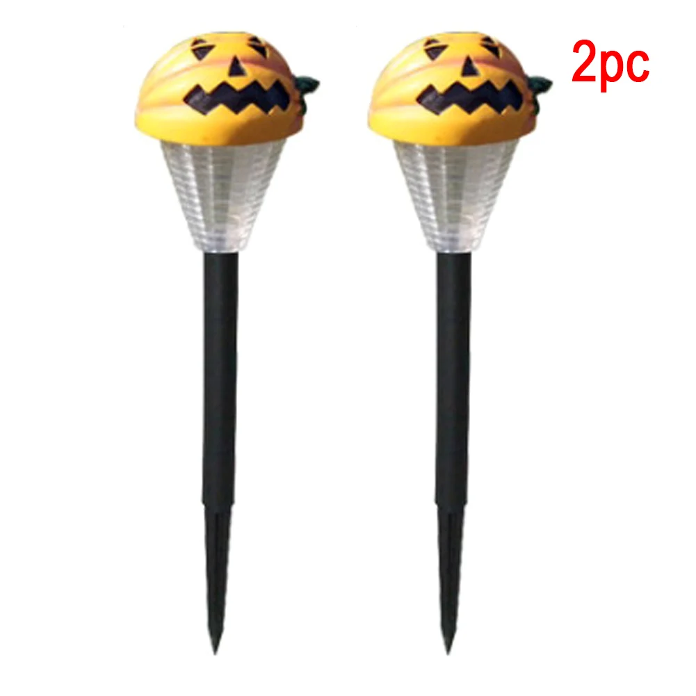 

2pcs Lawn Light Garden Halloween ABS Mini Pumpkin Ghost Decoration Lamp Outdoor Waterproof