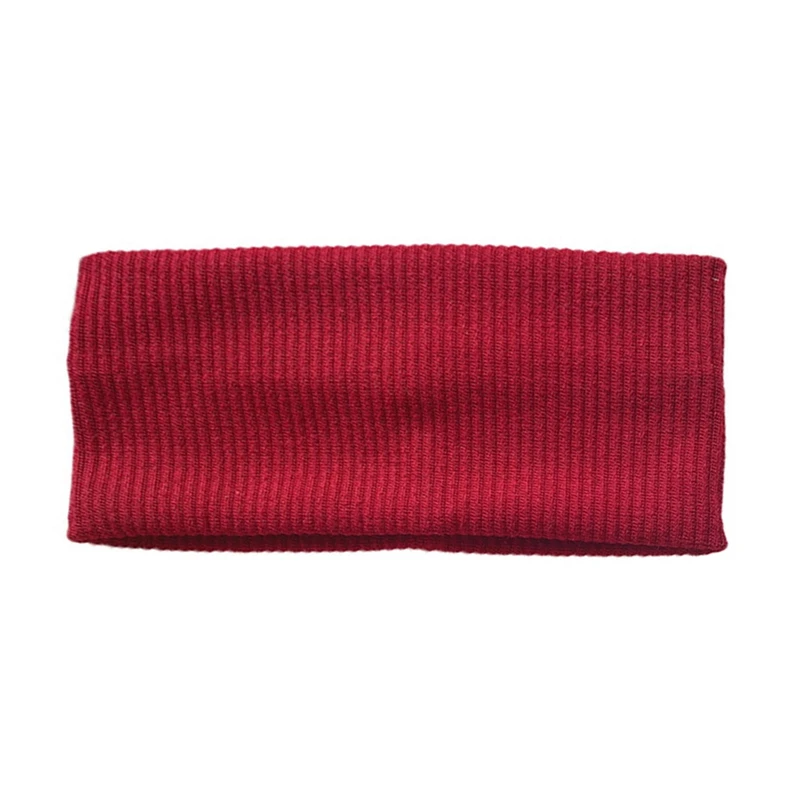 

Vintage Knitted Headband Fashion Turban Women Solid Color Wide Headwear Hair Holder Elastic Hairband Hair Accessories