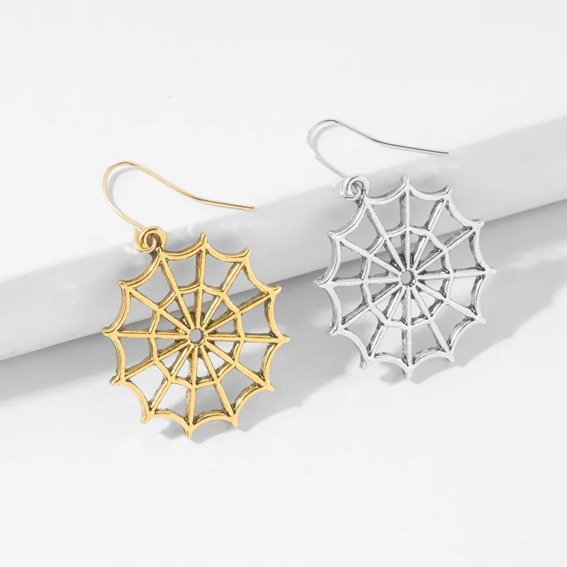 Серьги в европейском и американском ретро-стиле с паутиной | Украшения