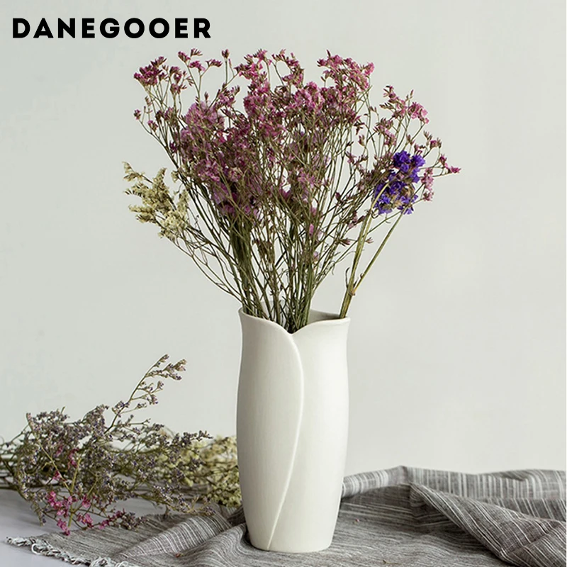 

Цветочная ваза в скандинавском стиле, керамическая ваза, декоративные украшения, домашний декор, креативная гостиная, Цветочная ваза
