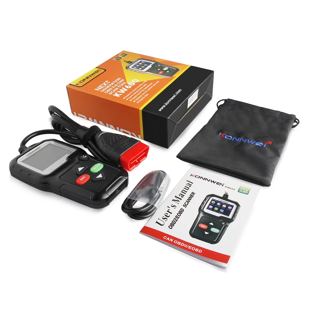 OBD2 сканер KONNWEI KW680 автомобильный диагностический OBDII Автомобильные