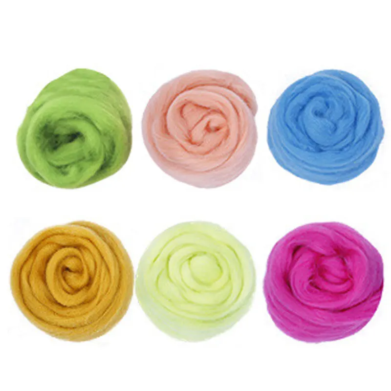 100 г Шерсть Войлок игла валяние ткань ровинг Сделай Сам кукла Ремесло Материал