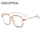 Мужская и женская оправа для очков Gmei, Ультралегкая прозрачная пластиковая оправа из пластика TR90 для очков для близорукости, M9157