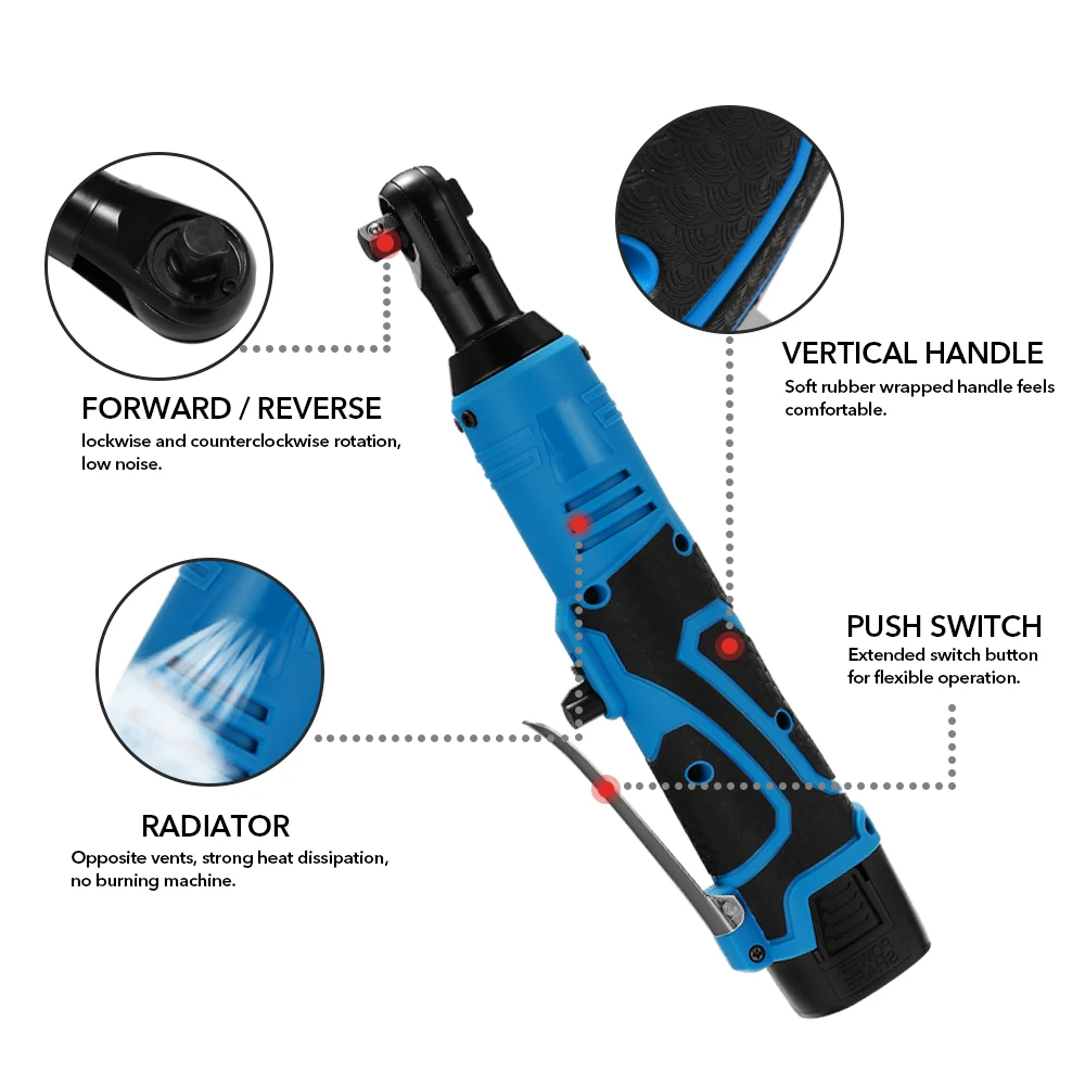 Многофункциональный беспроводной Перезаряжаемый электрический ключ 18 в 3/8 дюйма