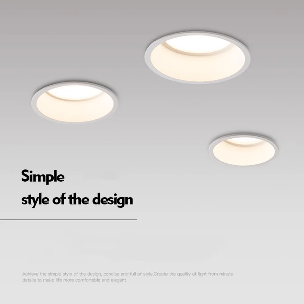 Светодиодный светильник с антибликовым покрытием 15 Вт 12 5 Встраиваемый