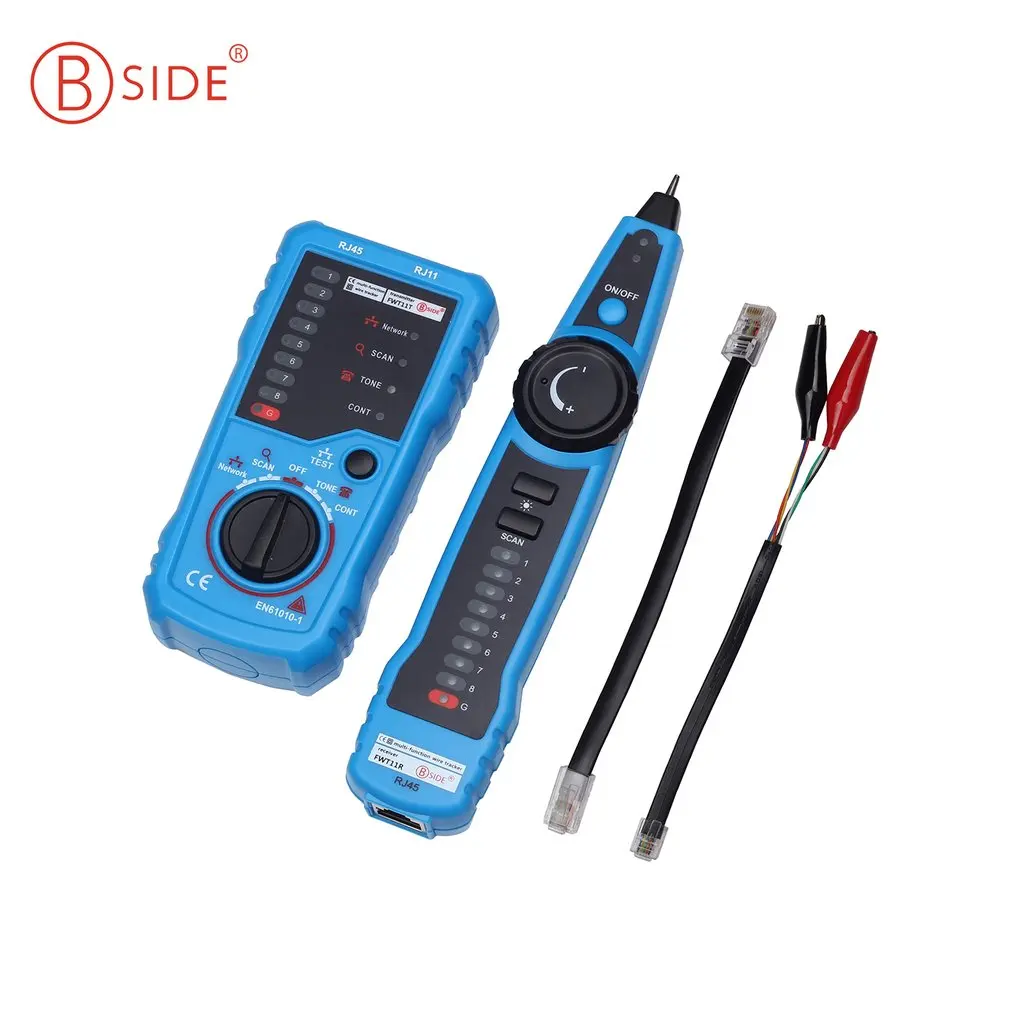 

Тестер Bside RJ45 для защиты от помех, тестер локальной сети, кабельный тестер FWT11 для обнаружения телефонных проводов