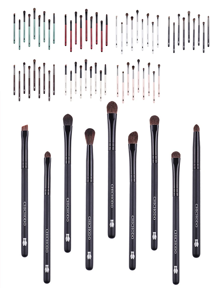 

Hot sell 9 Pcs Makeup Brushes Professional Eyeshadow Brush Eyeliner Eyelash Lip Make Up Brush With Gift Bag Makeup Tool Shipping