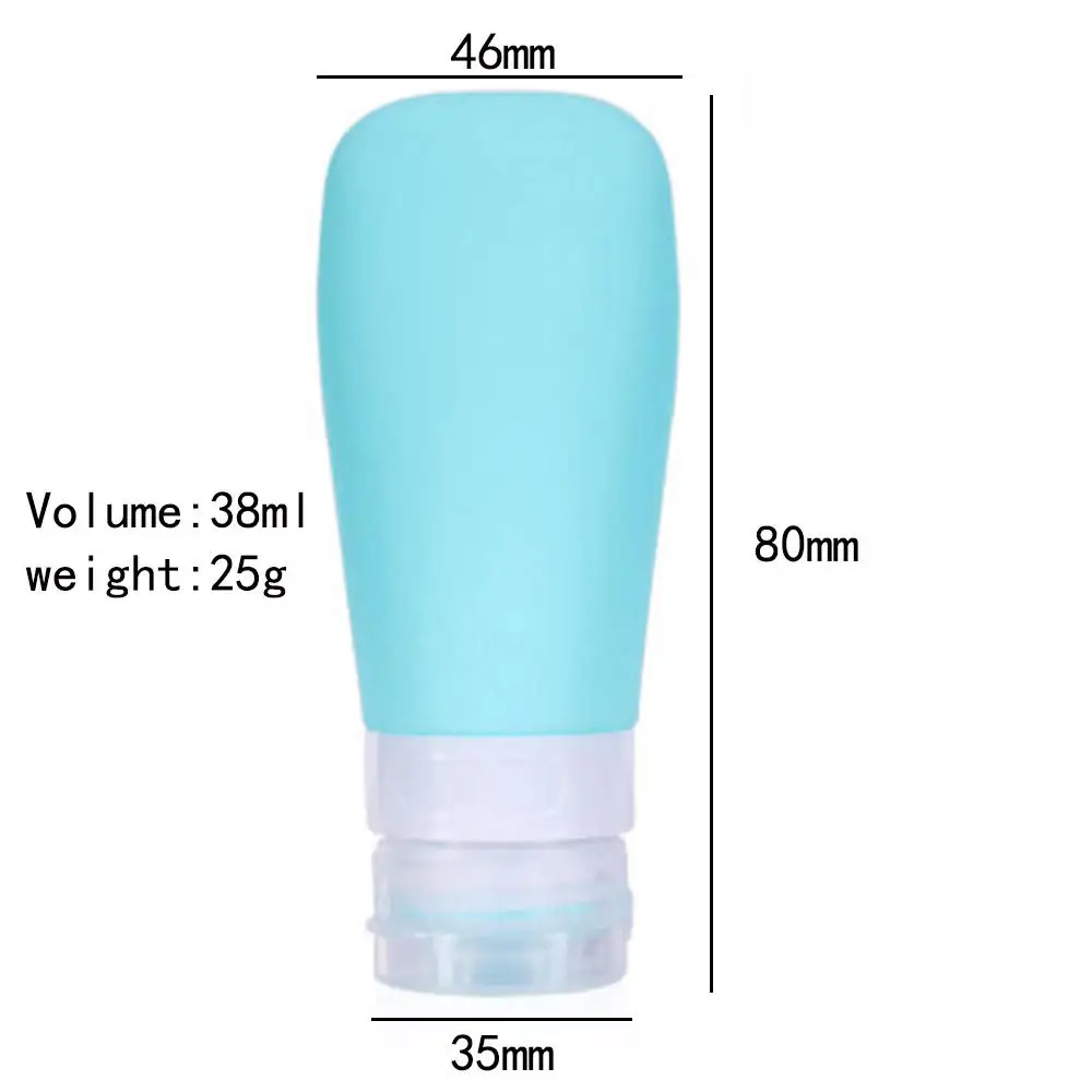 38/60/90ml Soft Silicone Lotion Refillable Bottle Travel Hand Sanitizer Shampoo Cream Bottling Empty Squeeze Cosmetic Container | Красота и
