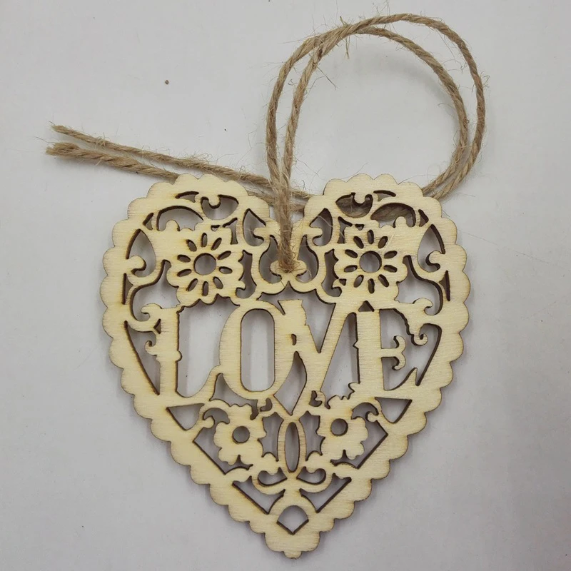 20 шт./лот сердце экологическая зеленая полые буквы любовь индивидуальность