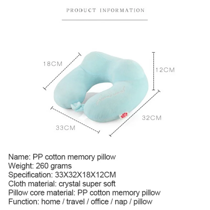 Мягкая u-образная подушка для путешествий защитная шеи самолет научная коррекция