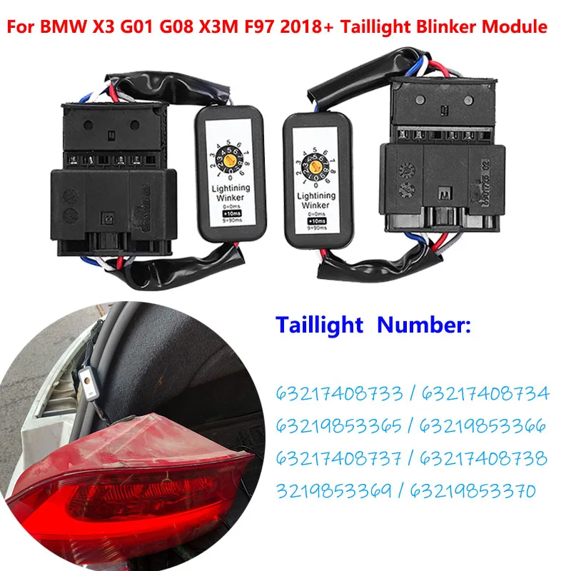 

For BMW X3 G01 G08 X3M 2018+ Taillight Blinker Car Dynamic Turn Signal Indicator LED Taillight Add-On Module Cable Wire Harness