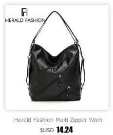 

Herald Fashion Luxury Handbags Women Bags Designer Crossbody Bag For Women Shoulder Bags Large Capacity Pu Leather Tote Bag Sac