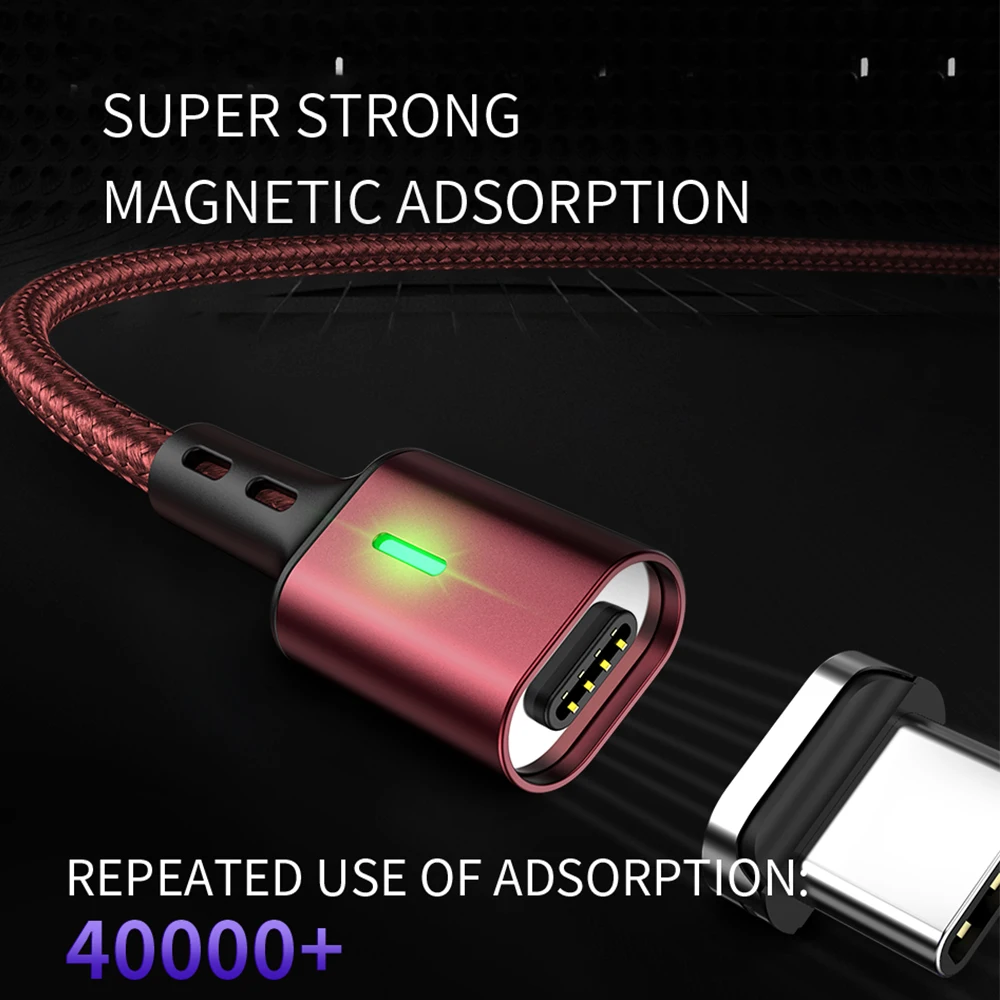 Twitch T03 Magnetic Charger Micro USB Cable For Xiaomi Huawei Samsung Quick Charge 3.0 Fast Charging Magnet Microusb Data Cable