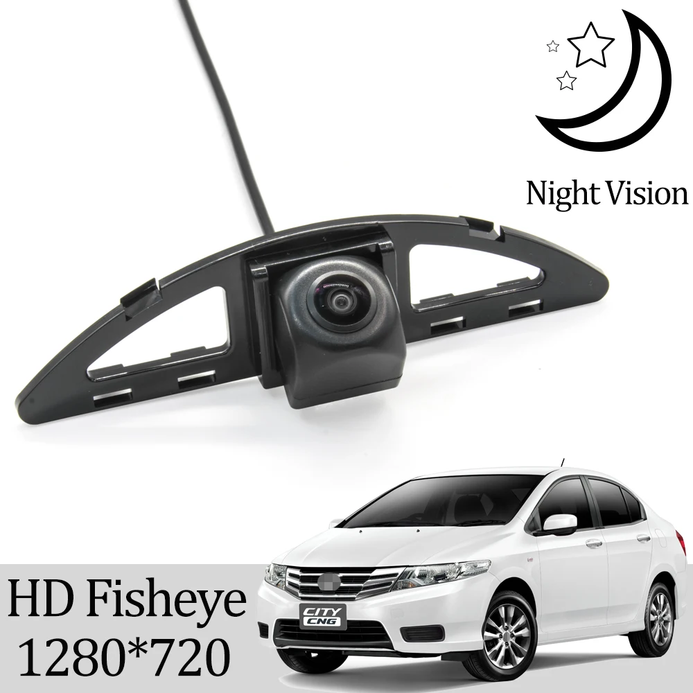 Камера заднего вида рыбий глаз Owtosin HD 1280*720 для Honda City 5 2008 2009 2010 2011 2012 2013 2014