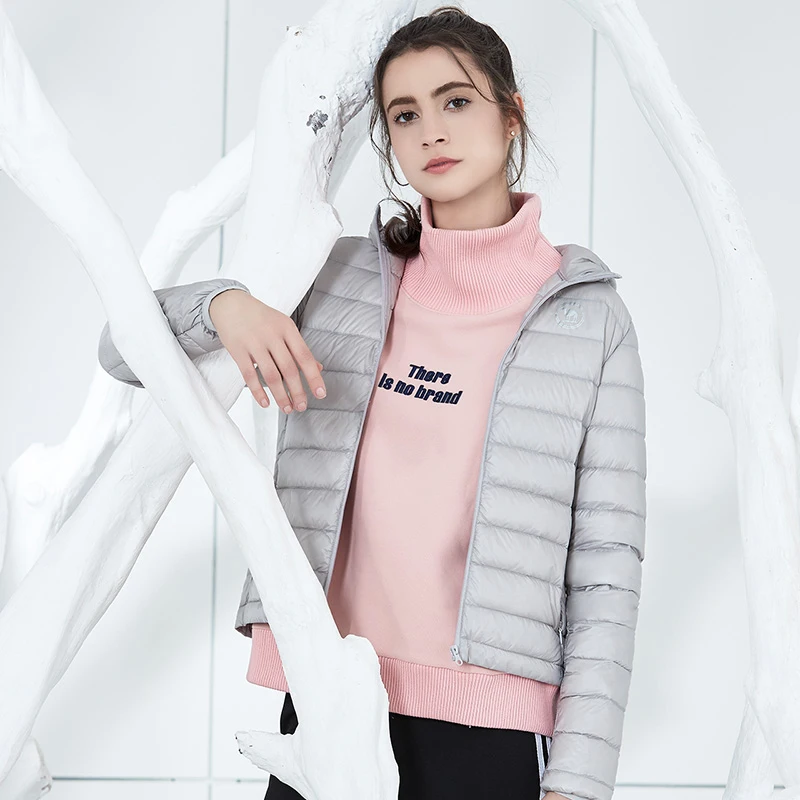 Куртка CAMEL Повседневная на белом утином пуху для мужчин и женщин Ультралегкая