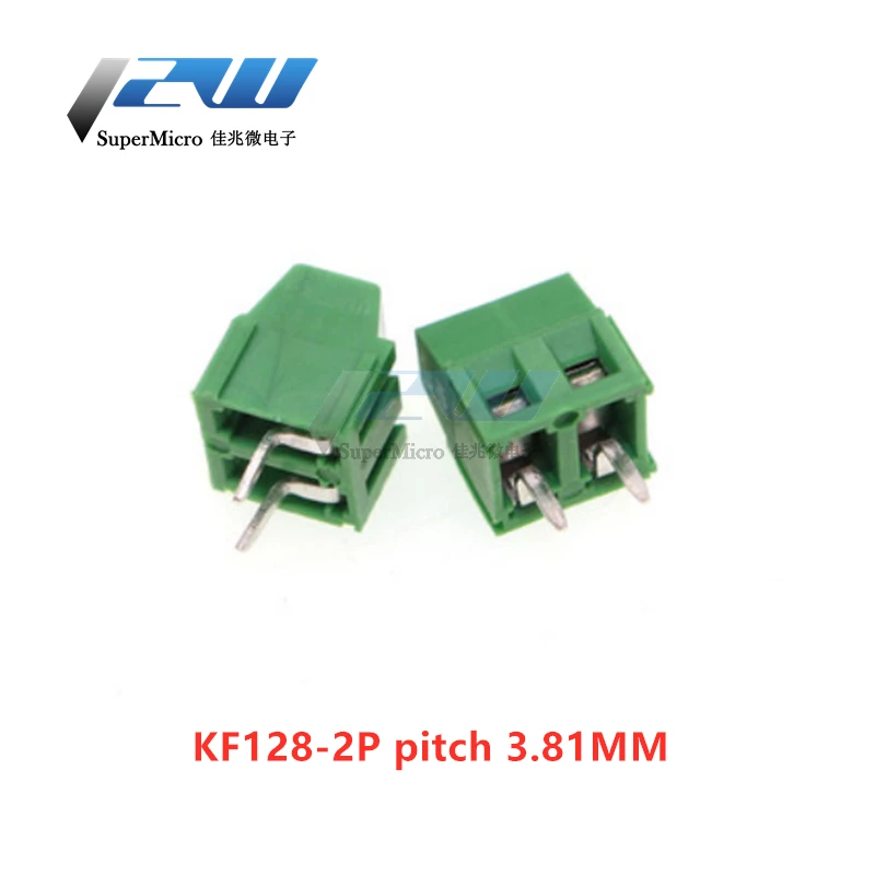 Винтовые концы для печатной платы KF128 3 81 мм 10 шт. фоторазъем соединения 2P 3P 4P 5P 6P 7p