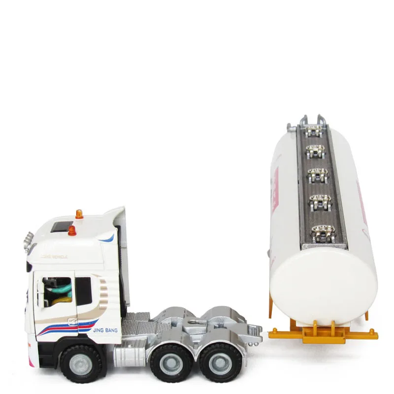 Инженерная модель грузовика танкера из сплава масштаб 1/50 полуприцепа литье под